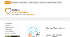 Desktop Screenshot of besserhoeren.org